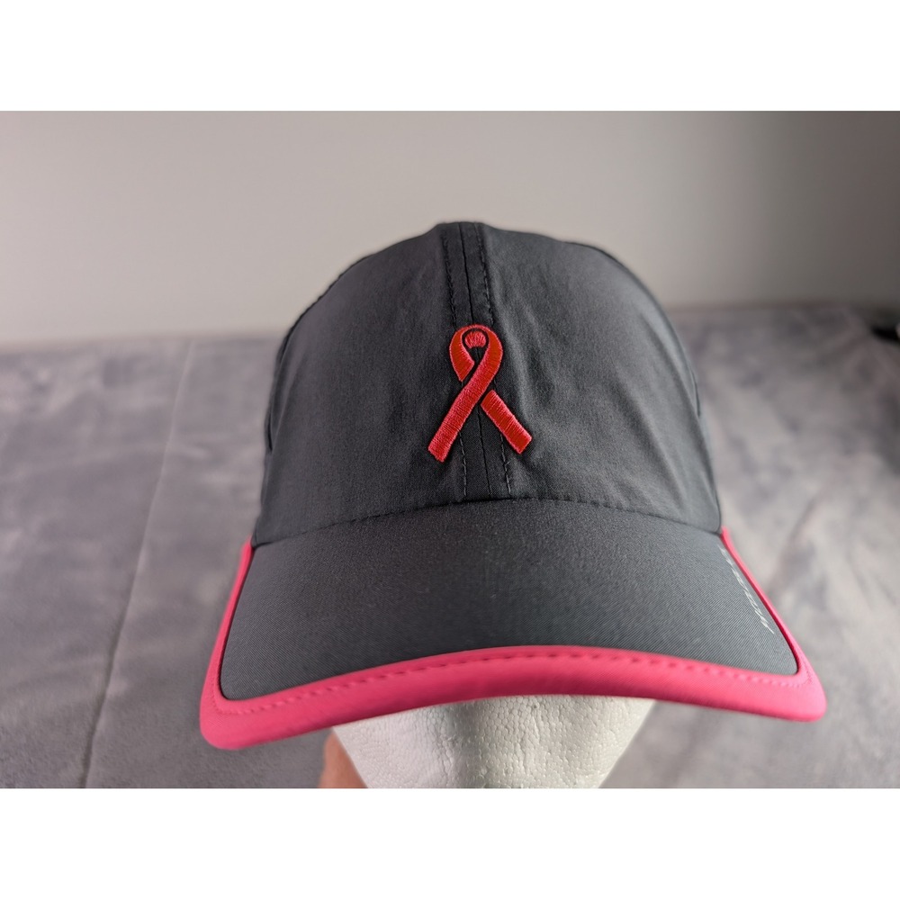 Under Armour Coldblack Breast Cancer Awareness Hat Gray Pink Womens OSFA 1236848